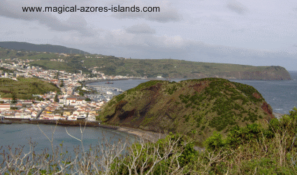 Another view of Horta from Monte da Guia