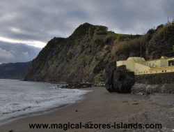 The beach in Povoacao