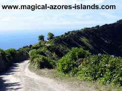 The crater road around Sete Cidades